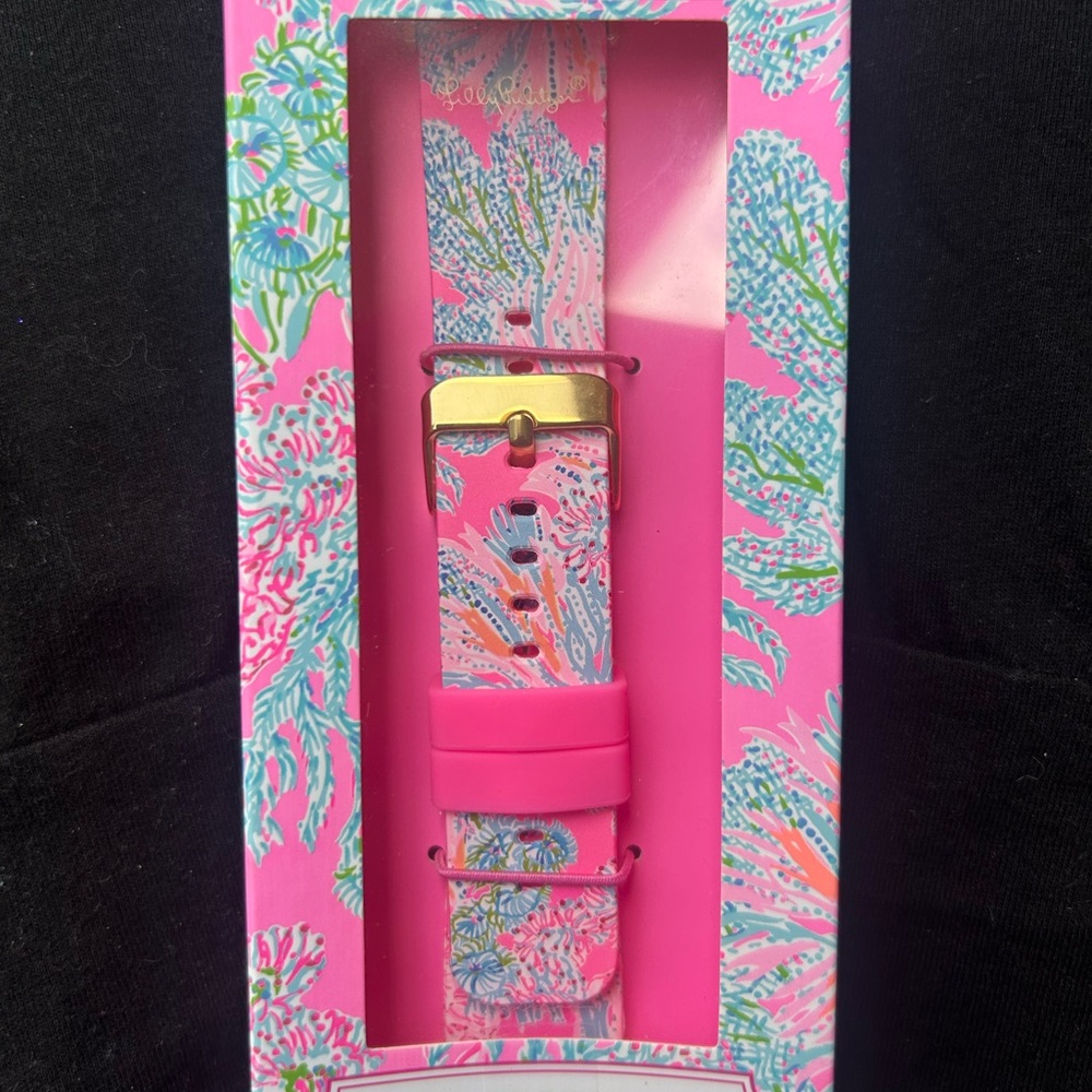 Lilly Pulitzer Pink Seaing Thibgs iwatch Watch Band